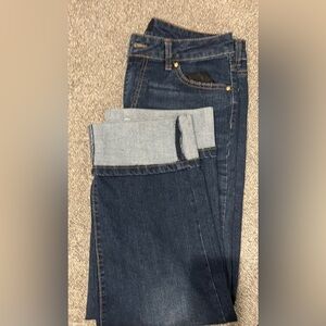 D Jeans cropped cuffed jeans